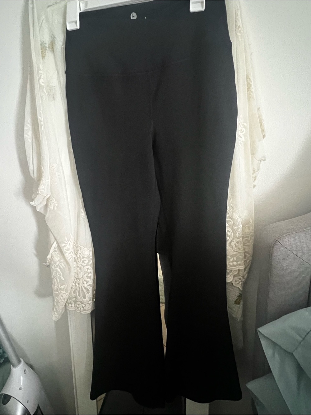 90 Degree By Reflex Black Boot-Flare Active Pants